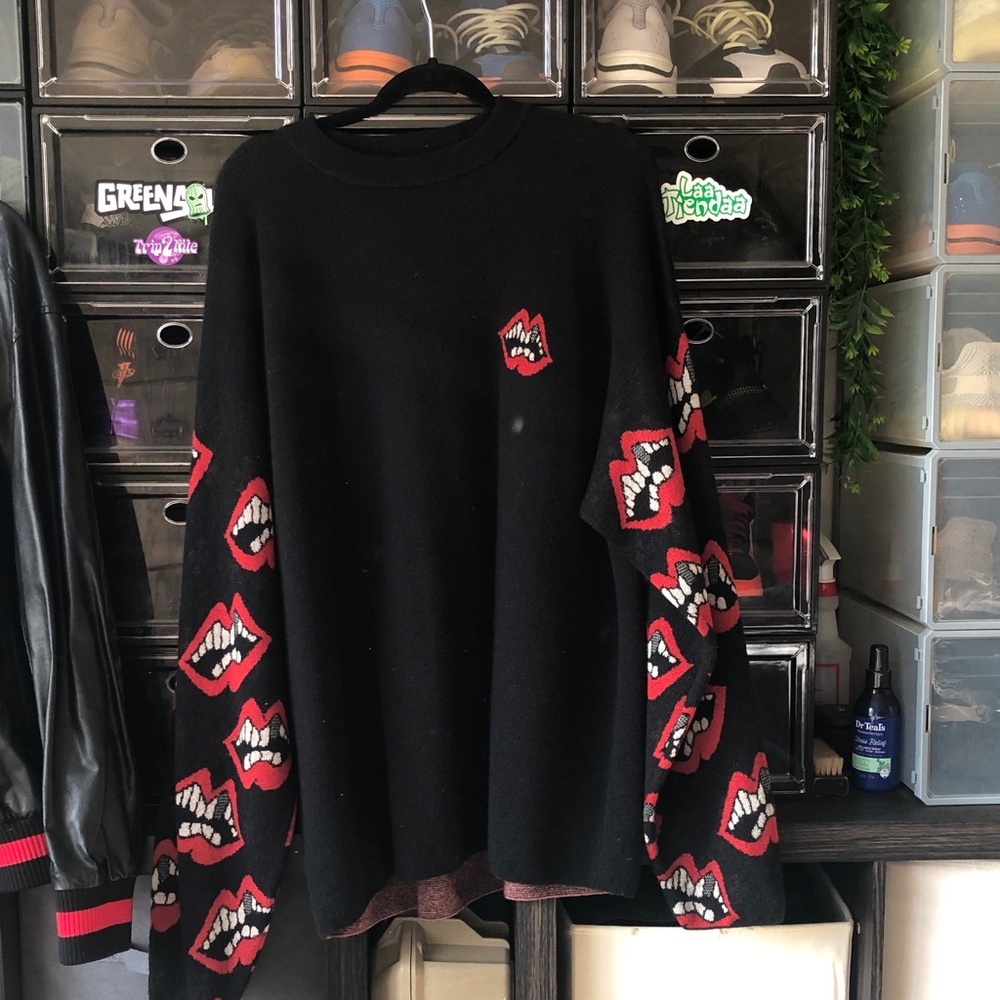 Chrome heart Coach Black Textured Sweater